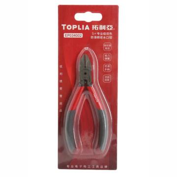 TOPLIA 专业级双色防滑精密水口钳5" EP034002