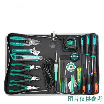 宝工 Pro'sKit 家庭维修工具组，电工维修组合工具公制21件 PK-618H
