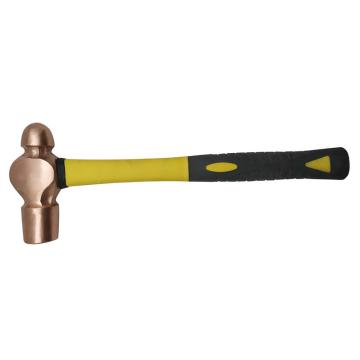 渤防 紫铜圆头锤纤维柄，0.34KG（0.75P） 1413-002紫铜