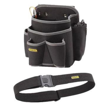 STANLEY/史丹利 工具腰包套装五袋双插孔腰包96-254-23和工具包腰带96-258-23 96-254-23和96-258-23