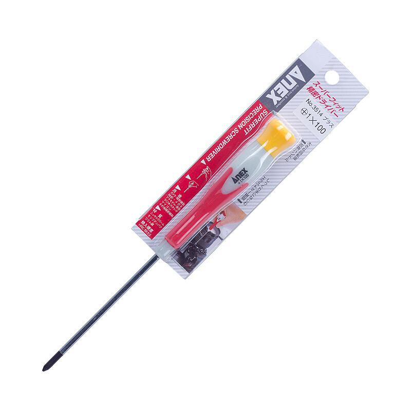 ANEX (ANEX)强力精密螺丝刀 PH1X100mm(十字) No.3514