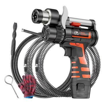 PADT 一钻通自动进退疏通器6米（头簧+延长簧） 裸机200m*235mm*55mm 12V