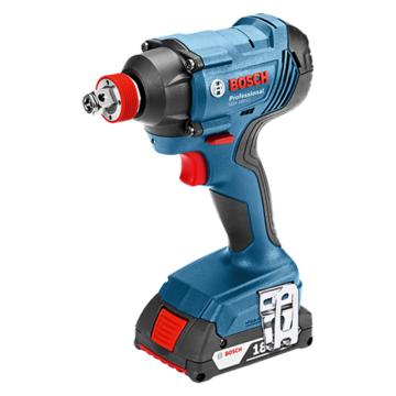 博世 锂电充电式冲击扳手机，两电一充，1/4"内六角，1/2"方形 GDX 180-LI/06019G5280