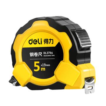 deli/得力 钢卷尺长5m 宽19mm DL3796