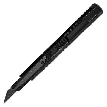 deli/得力 铝合金美工刀30°角黑刃9mm(黑) DL210