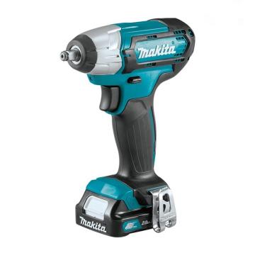 牧田 充电式电动冲击扳手，最大扭矩145Nm适用M8-M16，1/2寸，12V/2.0Ah电池两电一充 TW141DSAJ