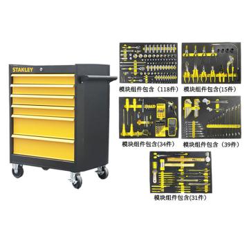 STANLEY/史丹利 237件机械维修工具套装（含27寸6抽屉工具车） LT-237-23C