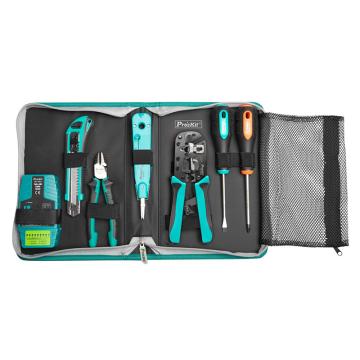 宝工 Pro'sKit CAT.5/6/7网络布线工具套装9件 PK-2637