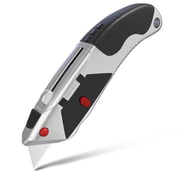 deli/得力 SK2锌合金割刀十连发(银) 得力DL4262