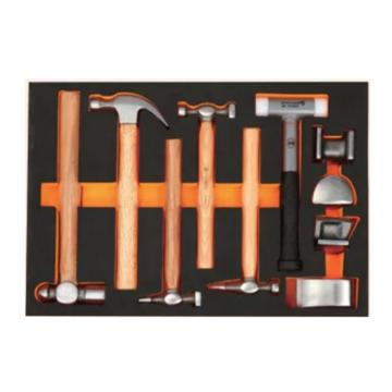 SHEFFIELD/钢盾 10件锤子类工具托组套 S025050