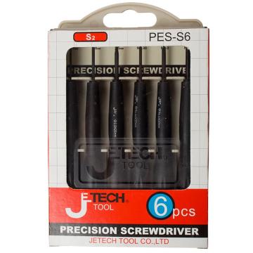 JETECH/捷科 6支套装橡胶弹力精密螺丝批 PES-S6/054206