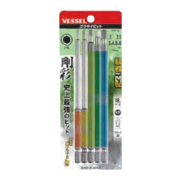 威威 1/4"（6.35mm）六角柄内六角刚彩批头套装 GS5P-32/4907587 336873