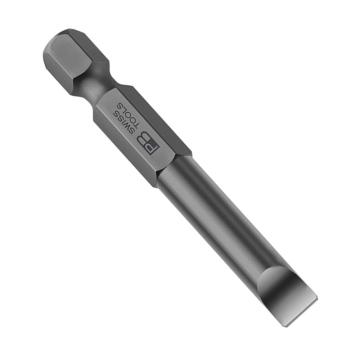 PB SWISS TOOLS 6.35mm(1/4")六角柄精密一字螺丝批批头，10支/盒4*50mm PB E6.100/2盒装