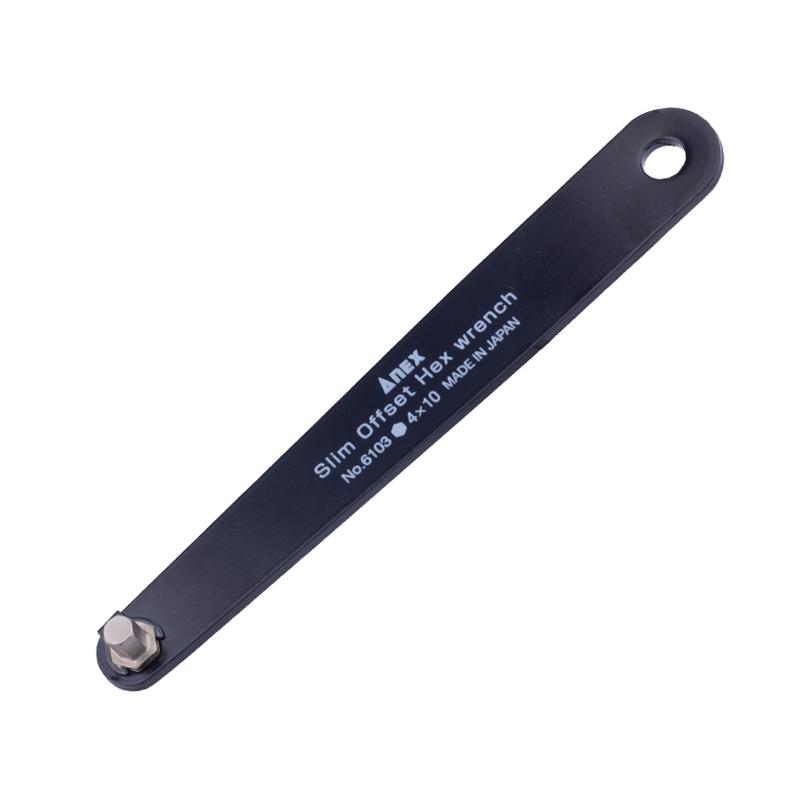 ANEX (ANEX)超薄轻小型内六角扳手 No.6103 H4.0X10mm