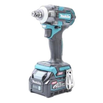 牧田 充电式无刷冲击扳手，350Nm，适用M10-M20，1/2寸，40V/2.5Ah两电一充 TW004GD201