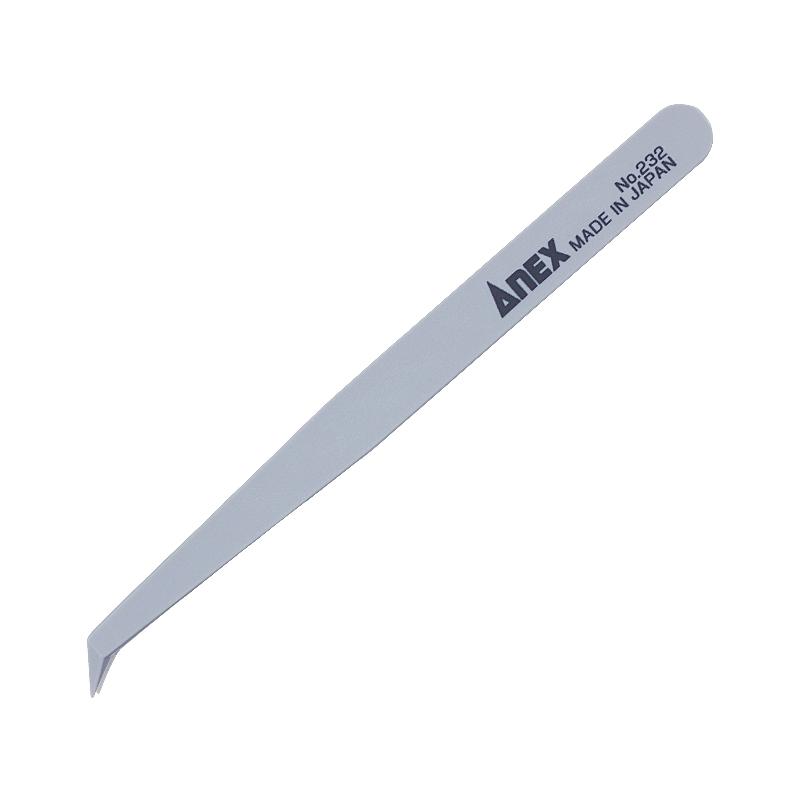 ANEX (ANEX)塑料镊子 尖端弯曲型120mm No.232