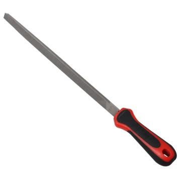 力易得 三角锉，双色塑柄 双纹8" E9143