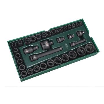 SATA/世达 风动套筒10mm+12.5mm 系列公制36件套 9914