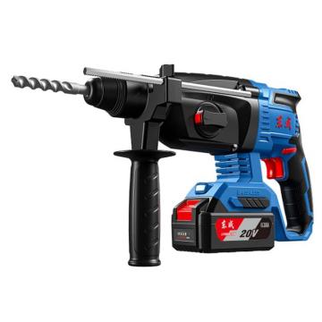Dongcheng/东成 充电式无刷电锤，混凝土24mm，3.2kg，冲击频率0-4500/min，20V，4.0Ah，两电一充 DCZC04-24E型