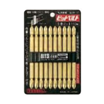 威威 1/4"（6.35mm）六角柄金色十字双头，10支/包批头，10支/包PH2*110mm 4907587 350237