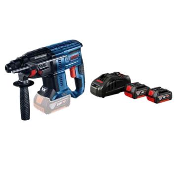 BOSCH 锂电充电式四坑电锤钻，18V，4.0Ah，2电1充 GBH 180-LI|611911184