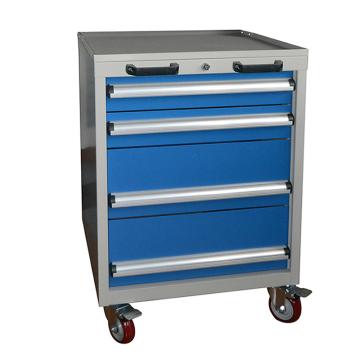 Raxwell 四抽标准可移动工具车(带挂板、4层工具），566×600×1315（工具可定制） RTTS0039
