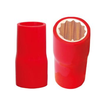 桥防 防爆VDE绝缘浸塑3/8"系列套筒头10mm，铍青铜 T86301A-10BE