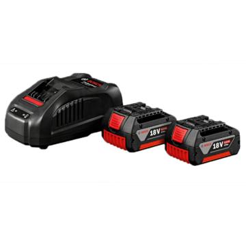 博世 锂电池充电电池套装，18V，2电1充套装，4.0Ah电池×2+闪充充电器 1600A01MG6