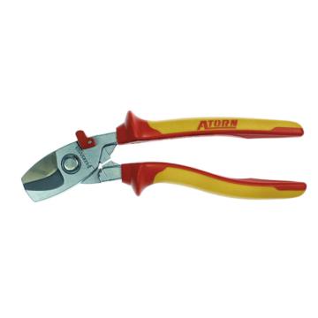 哈恩库博 HAHN+KOLB ATORN VDE绝缘电缆剪180 mm，镀铬头，双组份把手 53093410