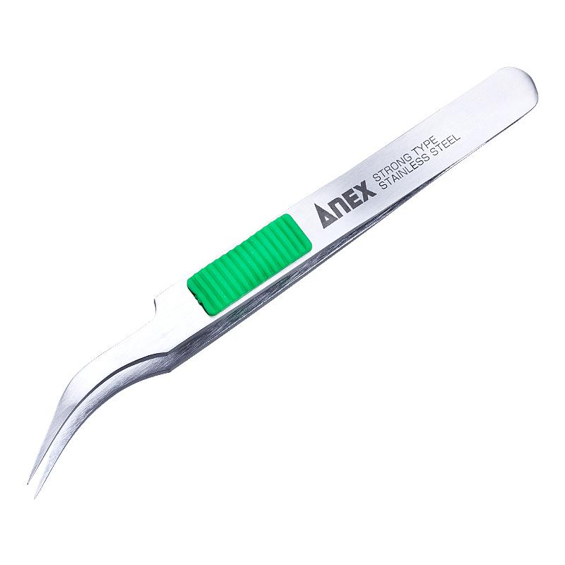 ANEX (ANEX)精密不锈钢镊子(橡胶)手柄 尖细鹫型115mm No.215