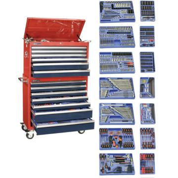 genius/天赋 公制及英制综合工具套装含工具车，926件套 MS-926TS