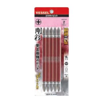 威威 1/4"（6.35mm）六角柄双头十字刚彩批头，5支/包PH2*150mm 4907587 336569/GS5P2150