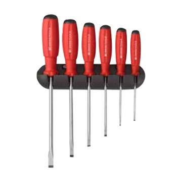 PB SWISS TOOLS 6件套双组份一字螺丝刀起子改锥螺丝批(含托架） PB 8240