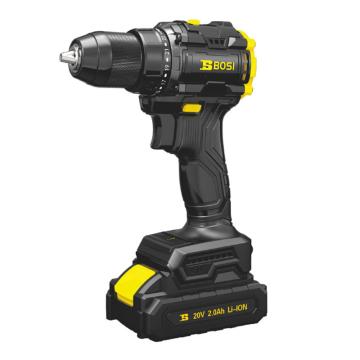 BOSI/波斯 无刷锂电钻，双电60N.m，20V/2.0Ah，0-500/0-1800r/min，10mm BS665105