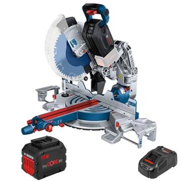 博世 充电式斜切锯介铝机，305mm锯片 GCM18V-305（0601B43080）两电一充