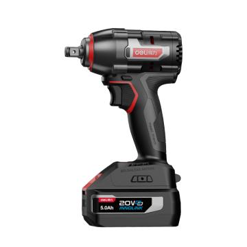 得力工具 冲击扳手 两电一充 20V红黑 DEB230