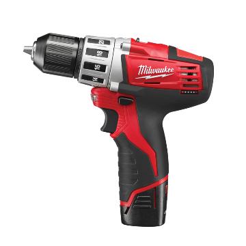 Milwaukee/美沃奇 充电式冲击钻10mm夹持，22500次/分钟 M12BPD-202C CN