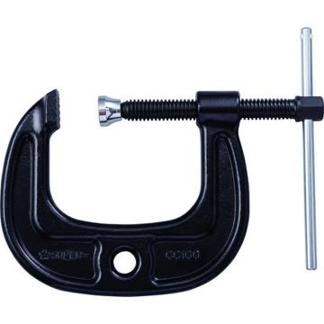 世霸工具 虾钳夹（C型）强力宽型 100mm 阳极电泳涂装 CC100