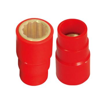 桥防 防爆VDE绝缘注塑1/2"系列套筒头，18mm，铝青铜铝青铜18mm T86302-18AL