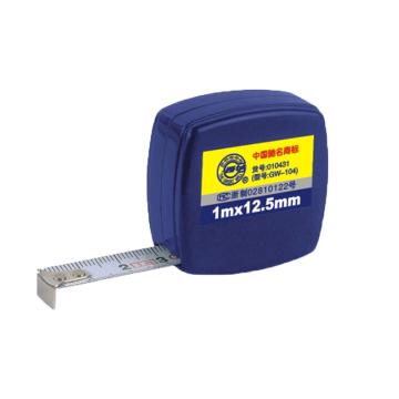Greatwall 04系列黑色方型壳公制无扣礼品卷尺1m*12.5mm 10431/GW-104