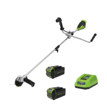GREENWORKS 40V 前置牛角割灌机G10/N两电一充（5Ah） STF402-05