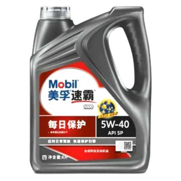 Mobil/美孚 合成汽机油4L/桶 速霸1000，10W-40，SN PLUS