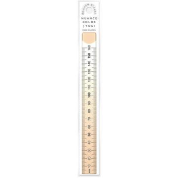 KYOEI 淡彩色尺 16cm 牛奶茶色 NJ1604