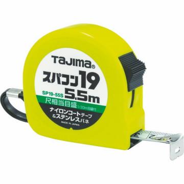 TAJIMA/田岛 凸轮式标尺带 19 号 5.5 米 带日式尺刻度 blister SP1955SB