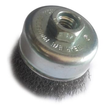 库兰 碗型钢丝刷，不锈钢丝65mm，M10×1.5，RPM12500 0106510430