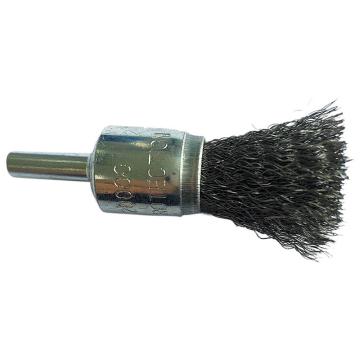 库兰 带柄钢丝刷，钢丝25mm齐头刷，0.3mm丝径，6mm杆，镀锌，RPM20000 0402506130