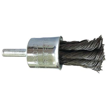 库兰 带柄扭丝钢丝刷，钢丝25mm，0.5mm丝径，6mm杆，RPM20000 1402506150