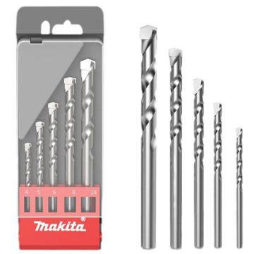 牧田 5件套冲击钻头套装4/5/6/8/10mm D-05175
