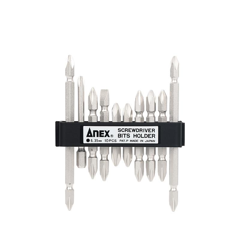 ANEX (ANEX)强韧抗锈蚀单双头批头 10支装 AHM10-035