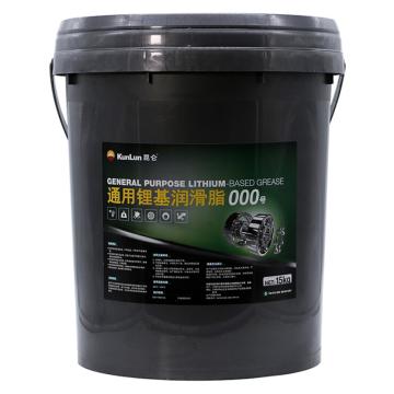 昆仑 润滑脂15KG/桶 通用锂基脂000号/15kg